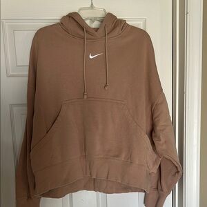 Women’s Nike Phoenix Oversized Hoodie Tan Size Medium